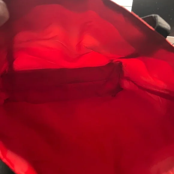 Clinique x kate spade Red, White & Pink Striped Tote with Matching Pouch - Picture 5 of 7